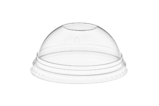 Clear Plastic Dome Lid With Hole